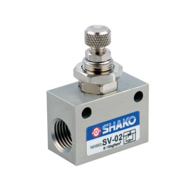 China General SV Air Circulation Speed ​​Control SHAKO Valves Pneumatic Contronl Speed ​​Valves for sale