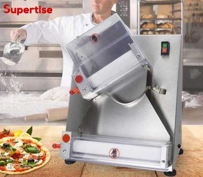 China Commercial Supply Electric Stainless Rolling Croissant Pizza Dough Roller Sheeter 18 Inch Automatic Pizza Dough Sheeter Pizza Machine for sale