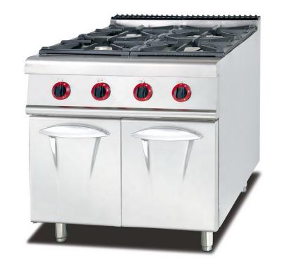 China Outdoor Commercial LPG Gas Cooking Range with 4-Burner and Oven Gas Cooking Range for sale