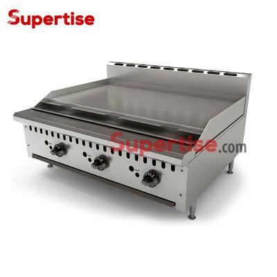 China Full Flat Top Double Bunrner Gas Griddle Outdoor BBQ Griddle 915*800*480mm for sale