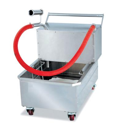 China food & Beverage Plant LU-400 Stainless Steel Frying Oil Filter Cart/Fryer Oil Clean Machine for sale