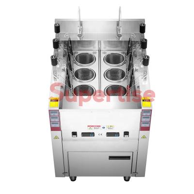 China Restaurant Kitchen Restaurant Use Automatic Lift-Up 6 Heads Electric Noodle Noodle Pasta Boiler for sale