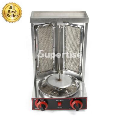 China Factory Direct Sale Mini Doner Kebab Machine With 2 Burner Meat Cooking for sale