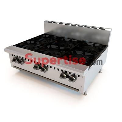 China Wholesale Luxury Range Luxury Gas Cooking Stove From Hotel Kitchen Appliances 6 Burners for sale