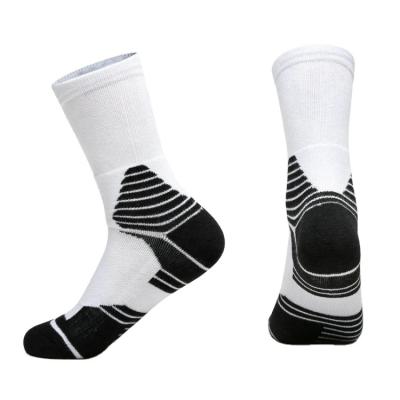 China HEPOLILO Breathable Loop Logo Design Unique Custom Sports Crew Elite Basketball Socks for sale