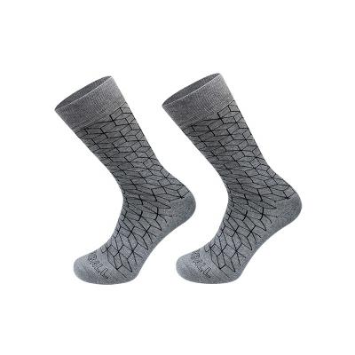 China HEPOLILO Sustainable Happy Socks Sport Styles Women Men Good Quality Jacquard Knit Custom Jacquard Socks for sale