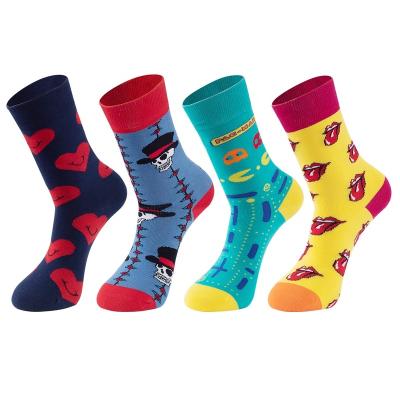 China HEPOLILO QUICK DRY Quality Socks Happy Tide Socks Unisex Custom Striped Happy Socks for sale