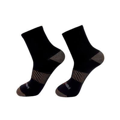 China HEPOLILO QUICK DRY Custom Logo Quality Man Compression Sock Business Casual Wear Copper Compression Socks for sale