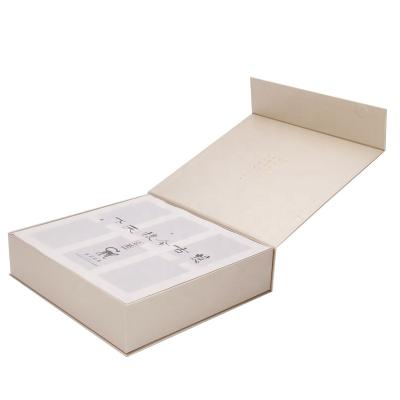 China Materials China Factory Recycled Cardboard Gift Package Box Package Rigid Paper Box With Cardboard Inlay For Tea Packaging for sale