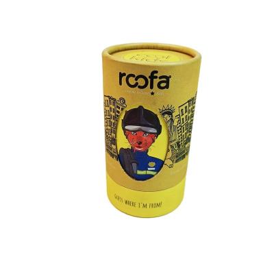 China Recycled Materials Wholesale Recycled Luxury Round Form Rigid Customize CMYK Printing Cardboard Cylinder Paper Tube Packaging Box With Long Lid for sale