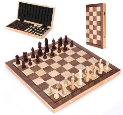 China Chess Playing.and Controller Storage Box Set Mini Board Wooden Chess Wooden Folding Board Game Box for sale