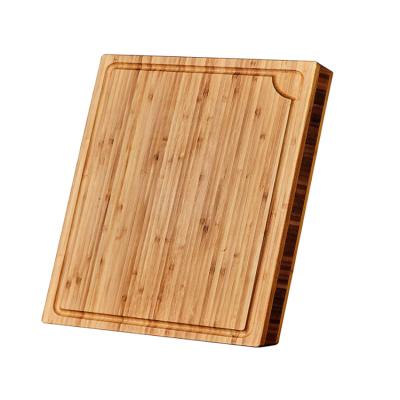 China Sustainable Natural Food Prep Bamboo Chopper Kitchen Cutting Board for sale