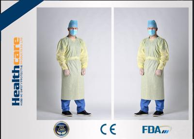 China Waterproof SBPP+PE Disposable Protective Gowns ，SMS Surgical Gowns Standard Sterile for sale