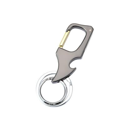 China Wholesale Men's Small Size Metal Gift Express Metal Car Key Chain Demolition Demolition Bottle Opener Hanging Multifunctional Pendant for sale