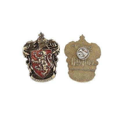 China High Quality LED Academy Badges Anime Brooch Raven Cross Slytherin Flashing Set for sale