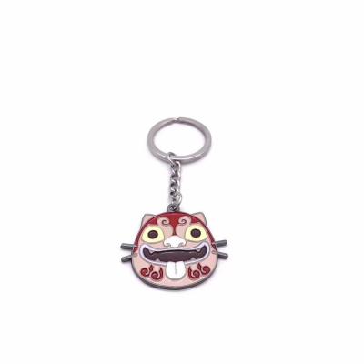 China LED Enamel Cartoon Pendant Gift Key Chain Flashing Custom Baking Custom Zinc Alloy Custom for sale