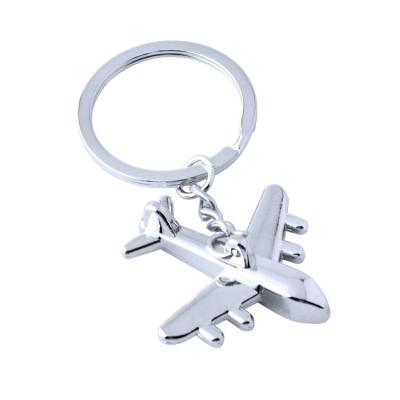 China Wholesale Creative Small Simulation Zinc Alloy Aircraft Metal Key Chain Activity Gift Aviation Industry Advertising Gift for sale