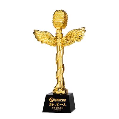 China Healthcare Institutes Resin Trophies Make Crystal Trophies Student Competition Music Creative Trophies Veterans School Graduation Commemoration for sale