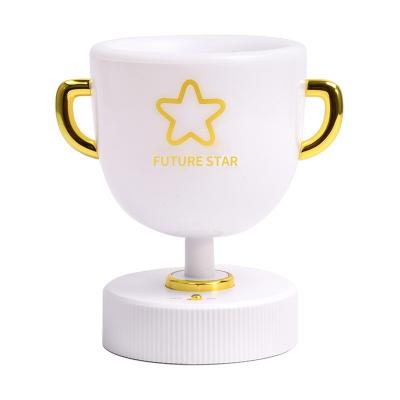 China Health Care Institutes Trophy Small Pen Holder Creative USB Light Charging Cute Colorful LED Remote Control Timing Children's Bedroom Bedside Leak for sale