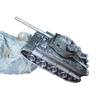 China China Metal Alloy Tiger Tank Ornaments 360 Degree High Gun Box Handmade Custom for sale