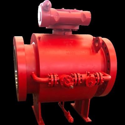 China General BIG SIZE TURNTABLE MOUNTED FLANGED BALL VALVE for sale