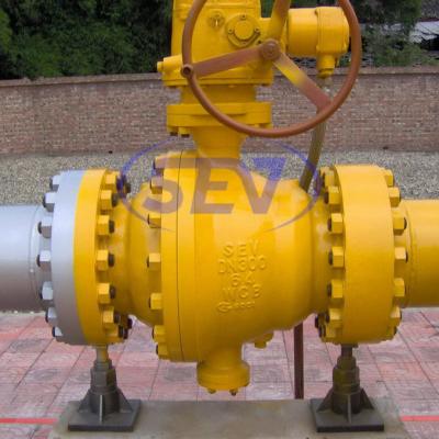 China General Natural Gas Pipeline Cast Steel Ball Valve API6D Side Entry for sale