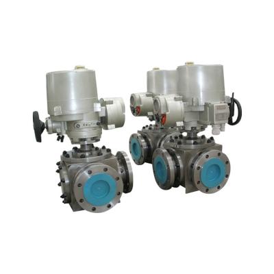 China Pipe Type Y 3 Way Jacket Ball Valve for sale