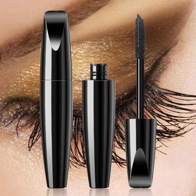 China OEM RTS166 Vegan Black Tube Private Label 4D Fiber Lengthening Mascara Wholesale Water Resistant Mascara Lengthen Eyelash Mascar for sale