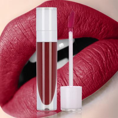 China Vegan Sunscreen L308 8 Colors Black Liquid Lipstick Matte No Logo Gray Red Matte Lipstick Private Label for sale