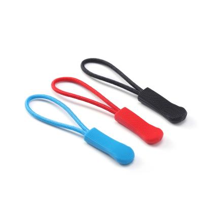 China Custom Logo Nickel Free PVC Silicone Pulls Plastic Rubber Zipper Puller For Sportswear for sale