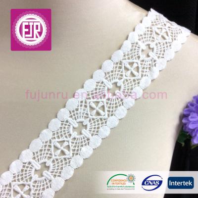 China 2 inch wide viable lace trim, Canton maker lace trim, FJR textiles lace trim for sale