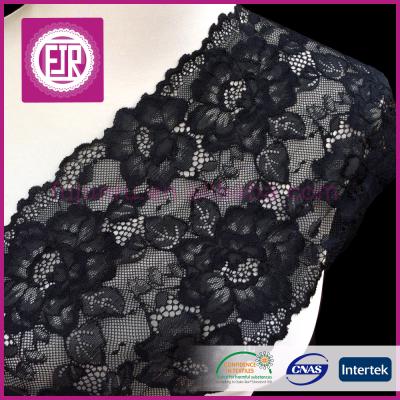 China Sustainable 18cm French Lace Trim For Lingerie / Stretch Lace Trim / Cheap Lace Trimming for sale