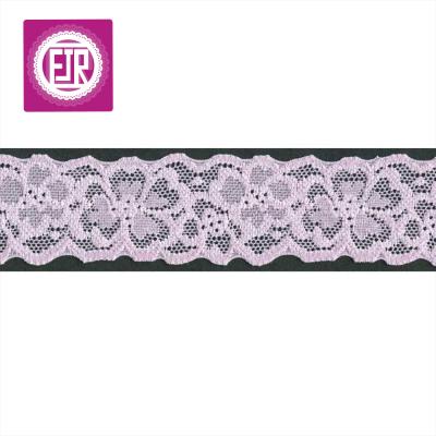 China Small trimming lace 3.5cm wide viable for sleep wear, stretch lace for pajamas, trim lace for lingerie for sale