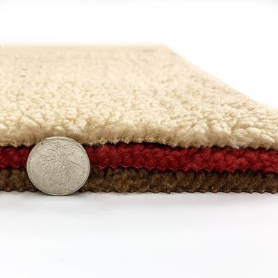 China Fashion Anti-Static Suede Winter Leather Fabric Knit Bonded Sherpa Fleece Fabric For Garment And Jacket Cloth for sale