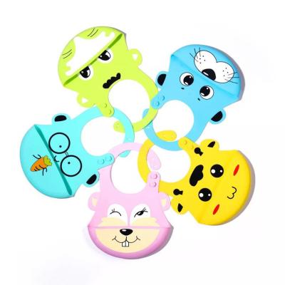 China BPA Free Cartoon Bibs Antibacterial High Quality Silicone Baby Bibs for sale