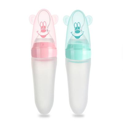 China BPA Free Baby Feeding Bottle Hot Selling Baby Bottle BPA Free With Spoon for sale