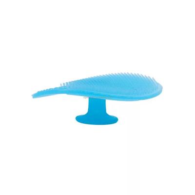 China Massager Brush for Head and Face OEM BPA Silicone Massage Shower Head Brush Soft Free Baby Shampoo Brush for sale