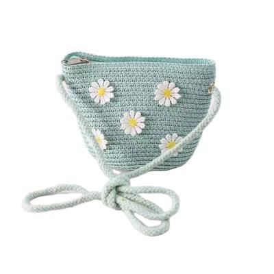 China arming & Custom Wholesale Custom Disarm Straw Bag Custom Beach For Baby Kids Girls Cute Colorful Woven Door Bags Making for sale