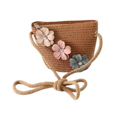 China arming & Custom Wholesale Custom Disarm Straw Bag Custom Beach For Baby Kids Girls Cute Colorful Woven Door Bags Making for sale