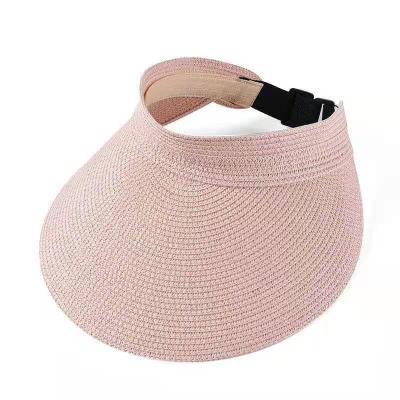 China Wholesale Character Women's Summer Sun Visor Custom Straw Sunshade Sunshade Straw Kids Outdoor Hat for sale