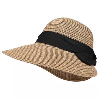 China Wholesale Adjustable Women's Straw Sunshade Straw Ladies Outdoor Embroidery Custom Print Straw Hats Leopard Sun Shade Character for sale