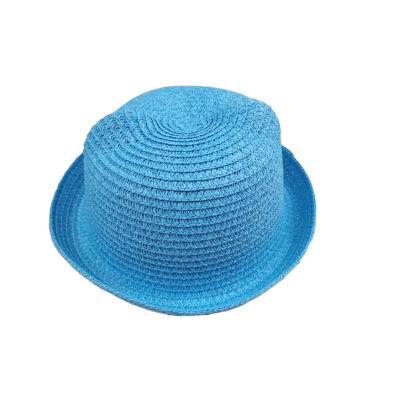 China Custom Wholesale Character Kids Paper Straw Outside Hat Cute Sun Hat For Baby Kids Hat Children Boy Hats for sale