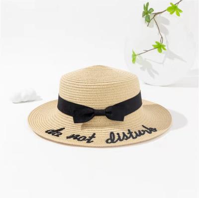 China Wholesale Character Women's Summer Custom Made Butterfly Beach Straw Sombrero Party Hat Beach Outdoor Wear for sale