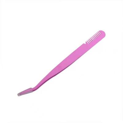 China Stainless Steel Reasonable Price Customized Stainless Steel Eyebrow Tweezers Colorful Eyebrow Tweezers Good for sale