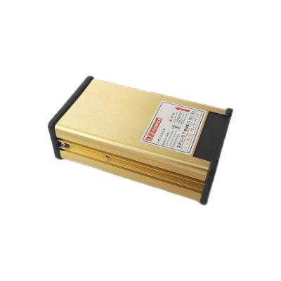 China 12v 400w rainproof power supply in slim type Golden color LED transformer Adapter for LED Light for sale