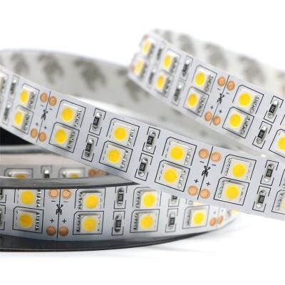 China High Quality 120 Leds/m Rgb Double Line 12V 24V IP20 5050 led strip lights for sale