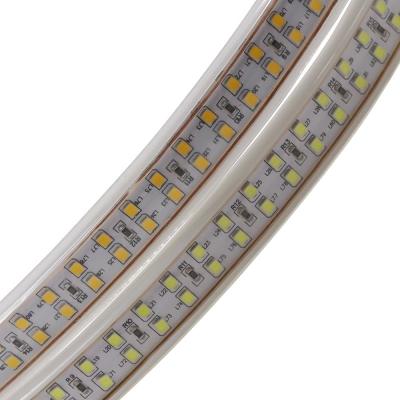 China CE RoHS Magnetic Rainproof two row chips 2835 outdoor led strip lights for decoration for sale