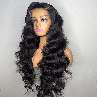 China 13x4 HD Loose Deep Wave Lace Front Human Hair Wigs Pre Plucked Brazilian Virgin Hair Loose Deep Wave Lace Frontal Wigs Human Hair Wigs For Woman for sale