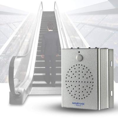 China Wireless human body motion sensor audio speaker for station elevator safety voice reminder can be connected with external trigger relay for sale