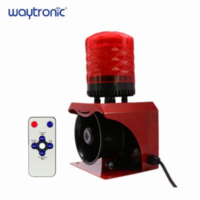 China 12V Sound and Light Waterproof Audible Visual Sound Waterproof Audible Alarm Horn Loudspeaker Horn Warning Reverse for Traveling/Gantry Cranes Crawler Crane for sale